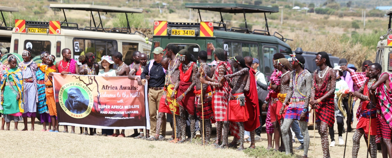 Masai tribe in Masai Mara during Super Africa Wildlife Adventures Safaris